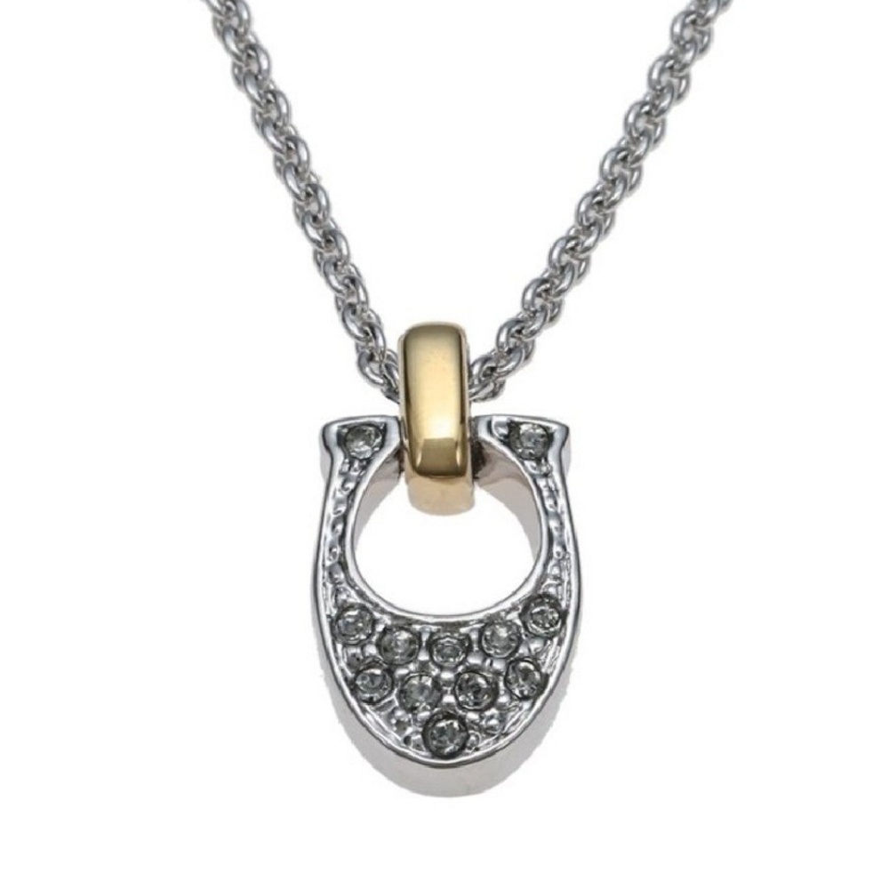 Coach Pave Signature C Necklace - Picture 5 of 7